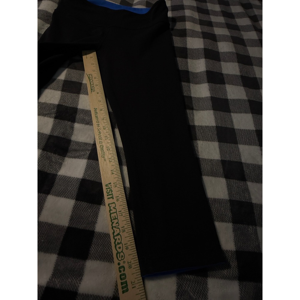 Lululemon Wunder Under Crop Reversible Leggings Black Electric Blue Size 6 - Picture 6 of 16